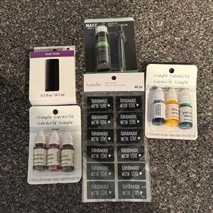 Serenity Crafting Essentials with Black, Green, Yellow, and Purple